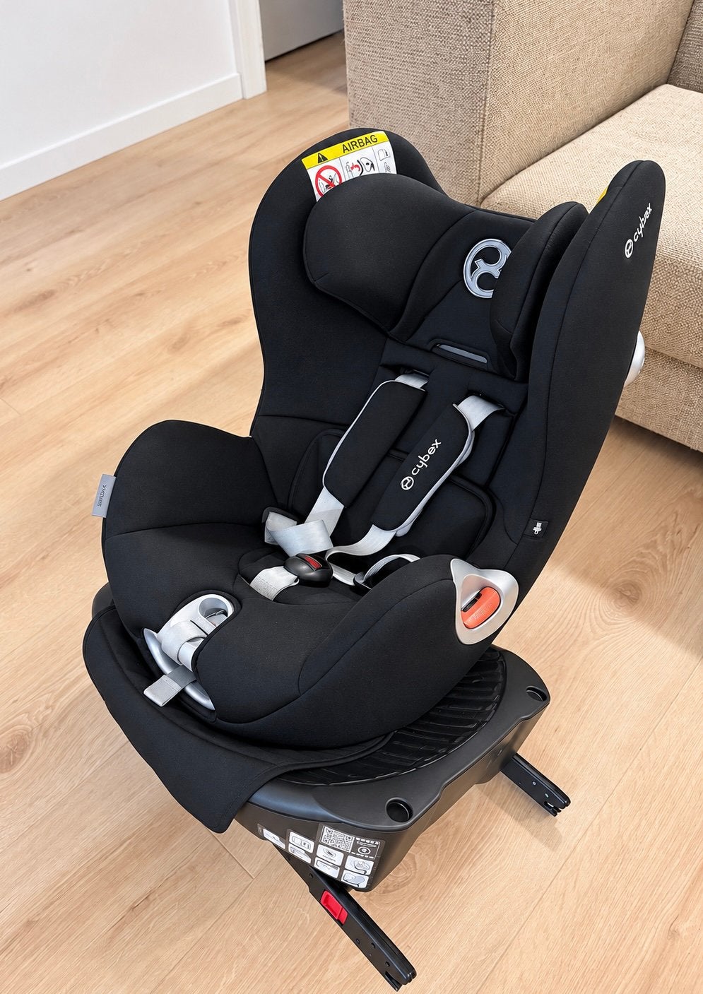 Cybex Sirona — 360 draaibaar autostoeltje — 0 tot 18 kg, 0 t/m 18 kg, Zo goed als nieuw, Afneembare rugleuning, Isofix