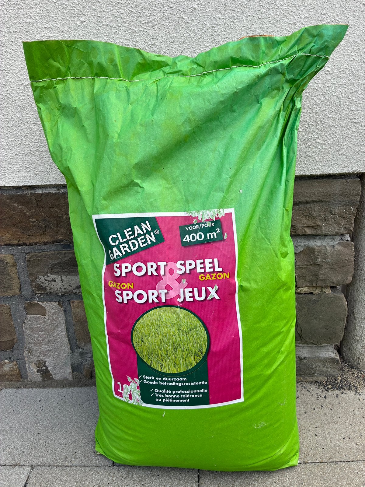 Sport en speel gazon zaad - 2 zakken, Jardin & Terrasse, Gazon & Gazon artificiel, Enlèvement, Neuf, 20 m² ou plus, Herbe