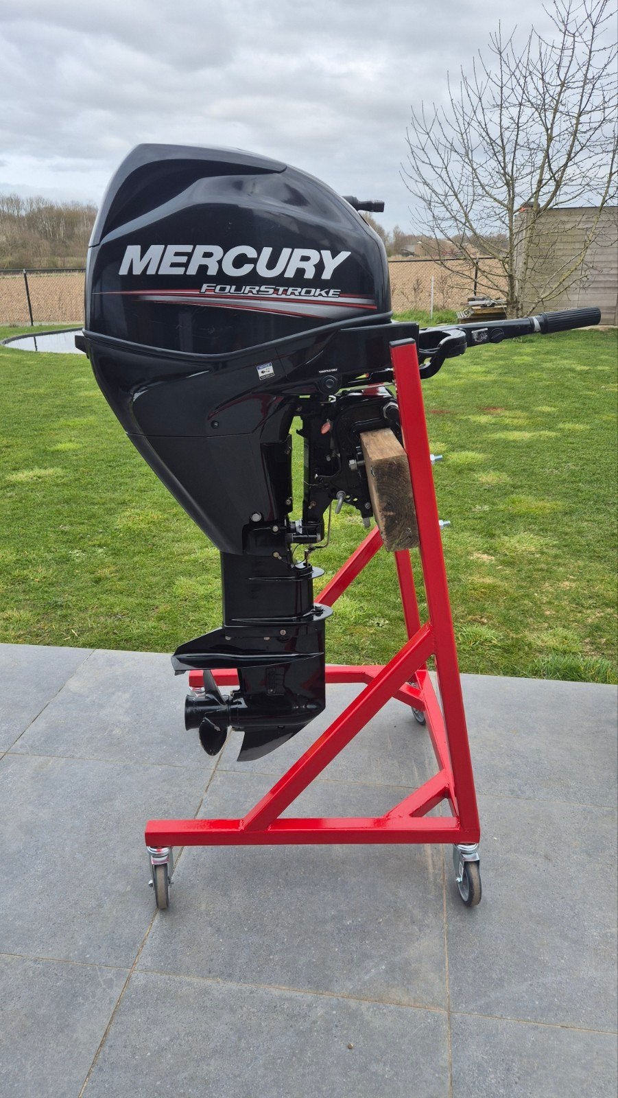 mercury 25pk 4takt EFI langstaart knuppel, Ophalen, 10 tot 30 pk, Viertaktmotor, Zo goed als nieuw