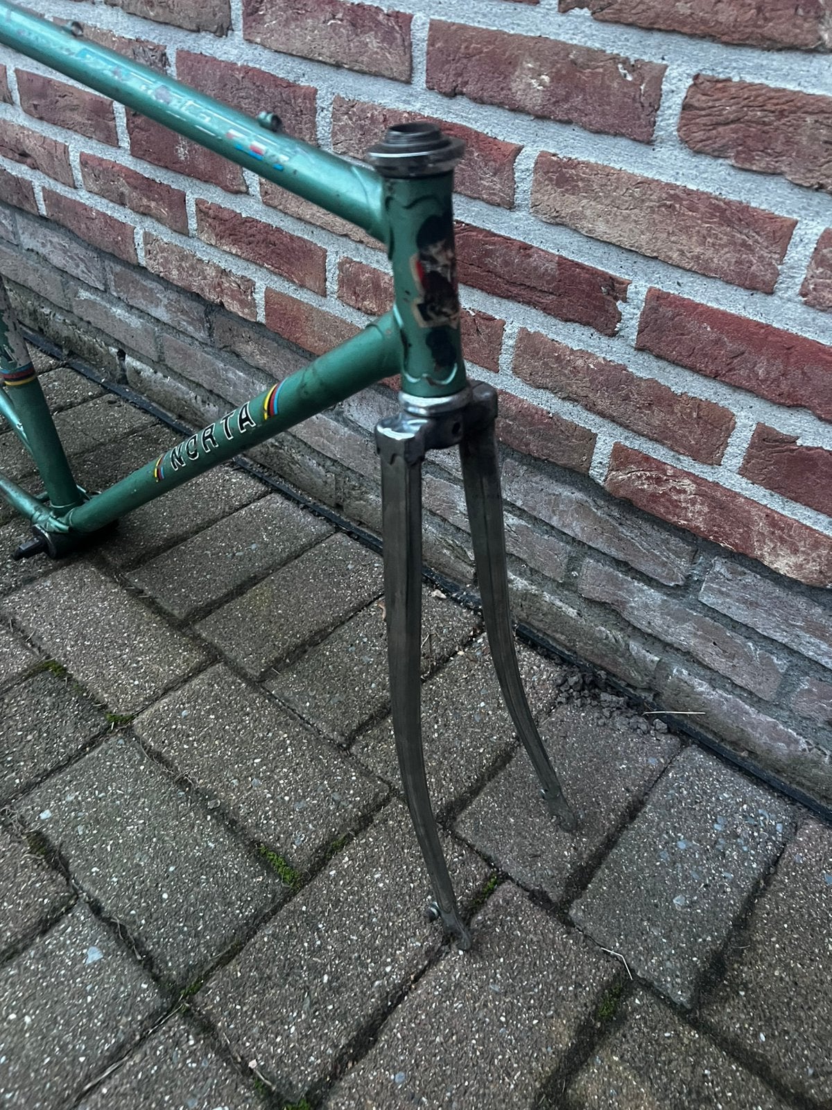 Retro Norta Frameset, Frein sur jante, Enlèvement ou Envoi, 49 à 53 cm, Acier