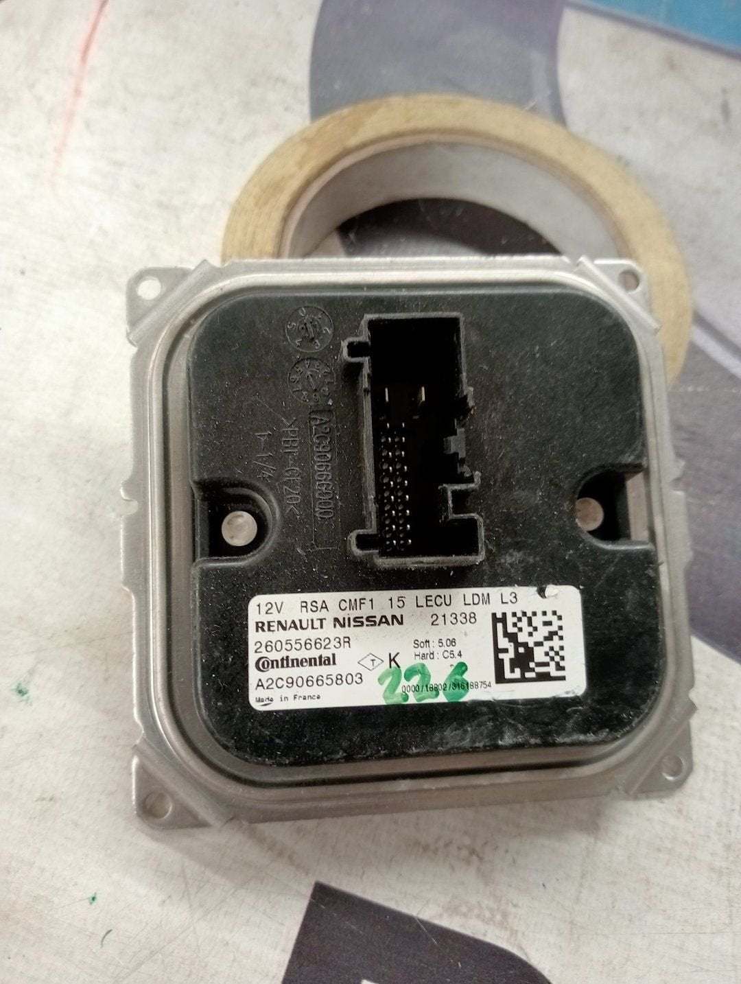 Led ballast 260556623R Renault A2C90665803 Continental, Renault, -, Utilisé, -