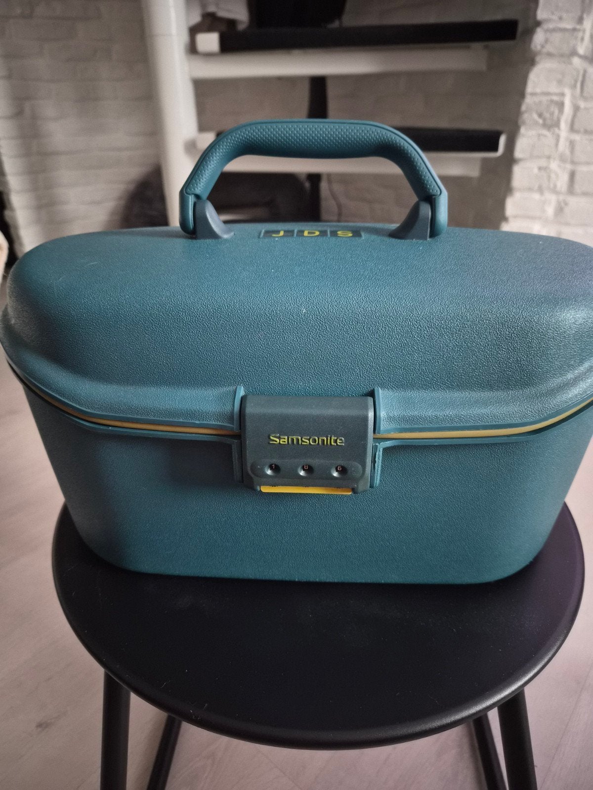 beautycase Samsonite, Ophalen, Gebruikt, Groen, Met slot
