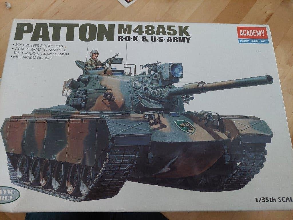 1/35 academy M48A5, Enlèvement ou Envoi, Comme neuf, 1:32 à 1:50, Tank