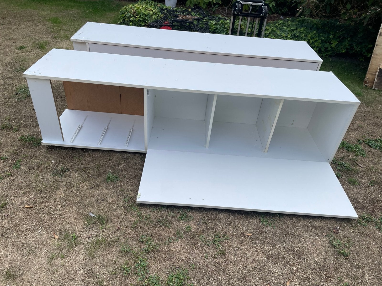 Oude opbergkasten voor tuinhuis, Tuin en Terras, Ophalen, Gebruikt, Hout, Overige typen
