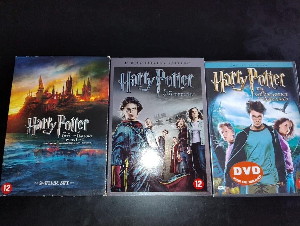 DVD Harry Potter Lot van 3 DVD's, Verzamelen, Harry Potter, Ophalen, Gebruikt, Overige typen