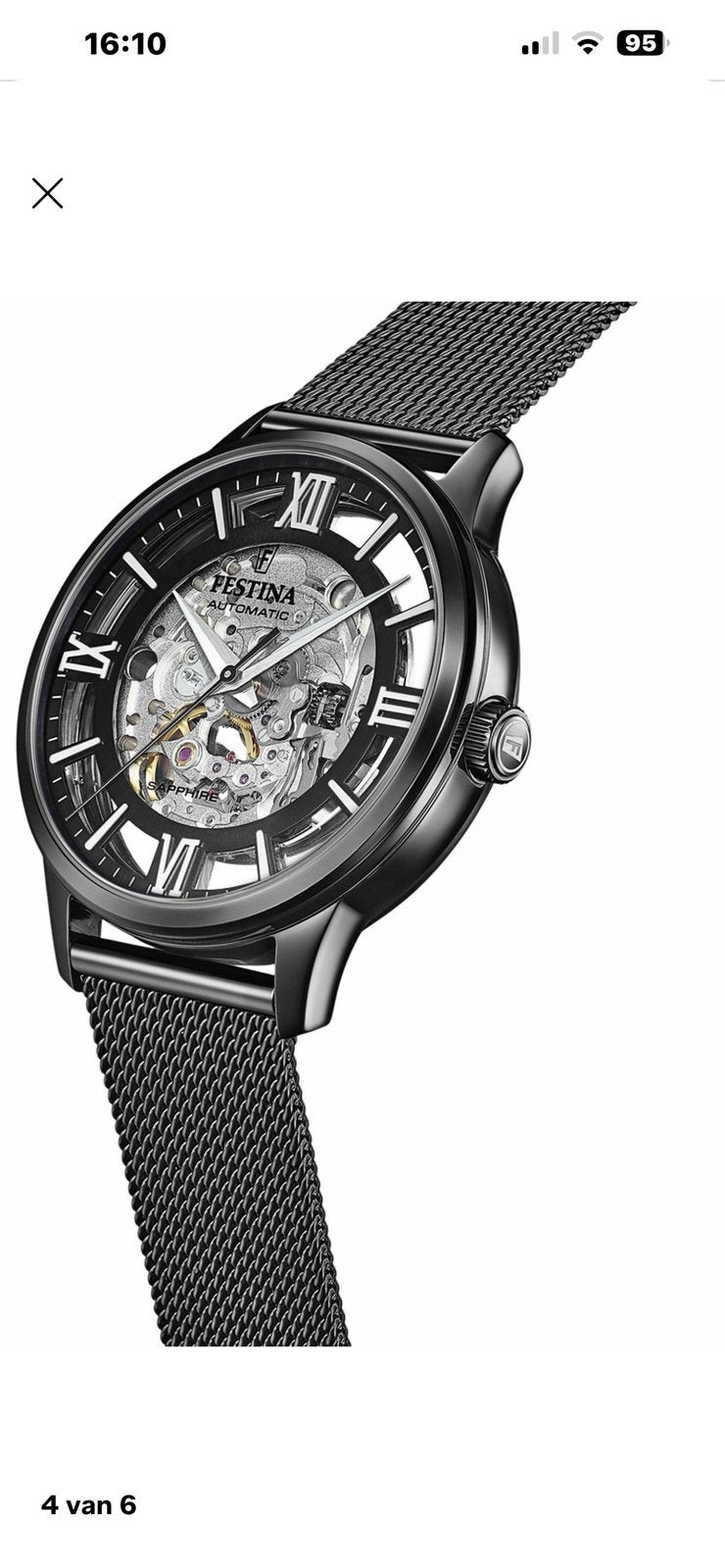 Festina skeleton horloge new, Ophalen, Nieuw