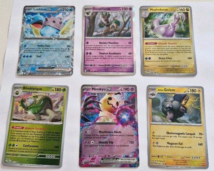 Lot de 6 cartes Pokémon, Hobby & Loisirs créatifs, Enlèvement ou Envoi