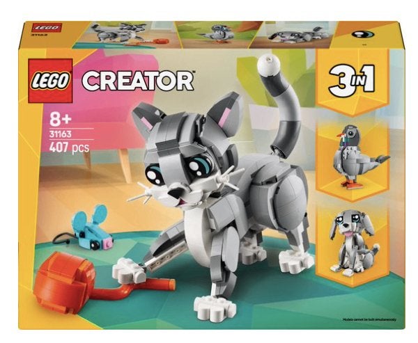 LEGO Creator 3in1 Speelse kat dieren - 31163, Verzenden, Zo goed als nieuw, Lego, Creator