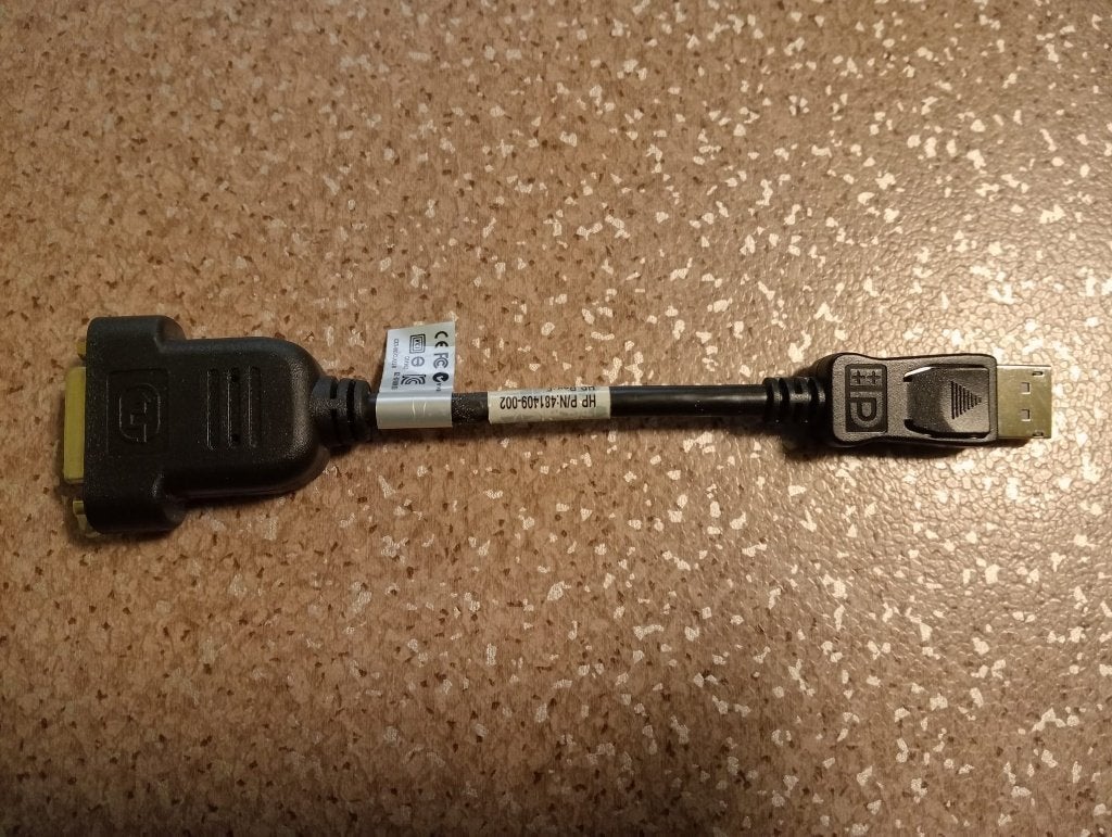 HP DisplayPort-naar-DVI-D-adapter (481409-002), Ophalen of Verzenden, Nieuw