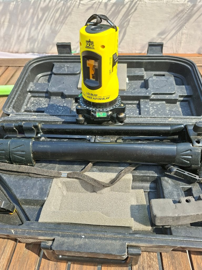 Topcraft laser met statief, Doe-het-zelf en Bouw, Meetapparatuur, Ophalen, Gebruikt, Overige meters