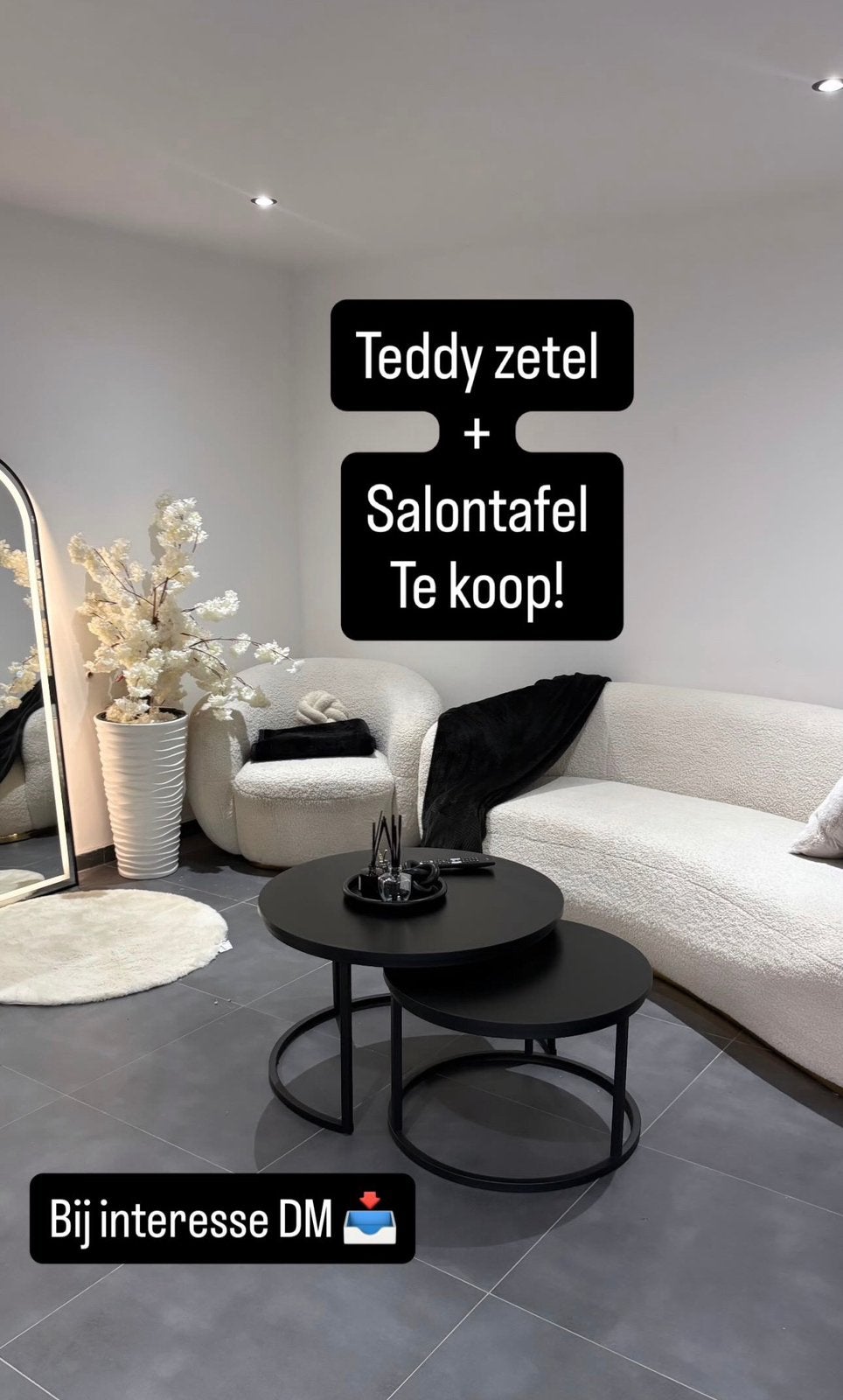 Japandi zetel en alles toebehoren, Enlèvement