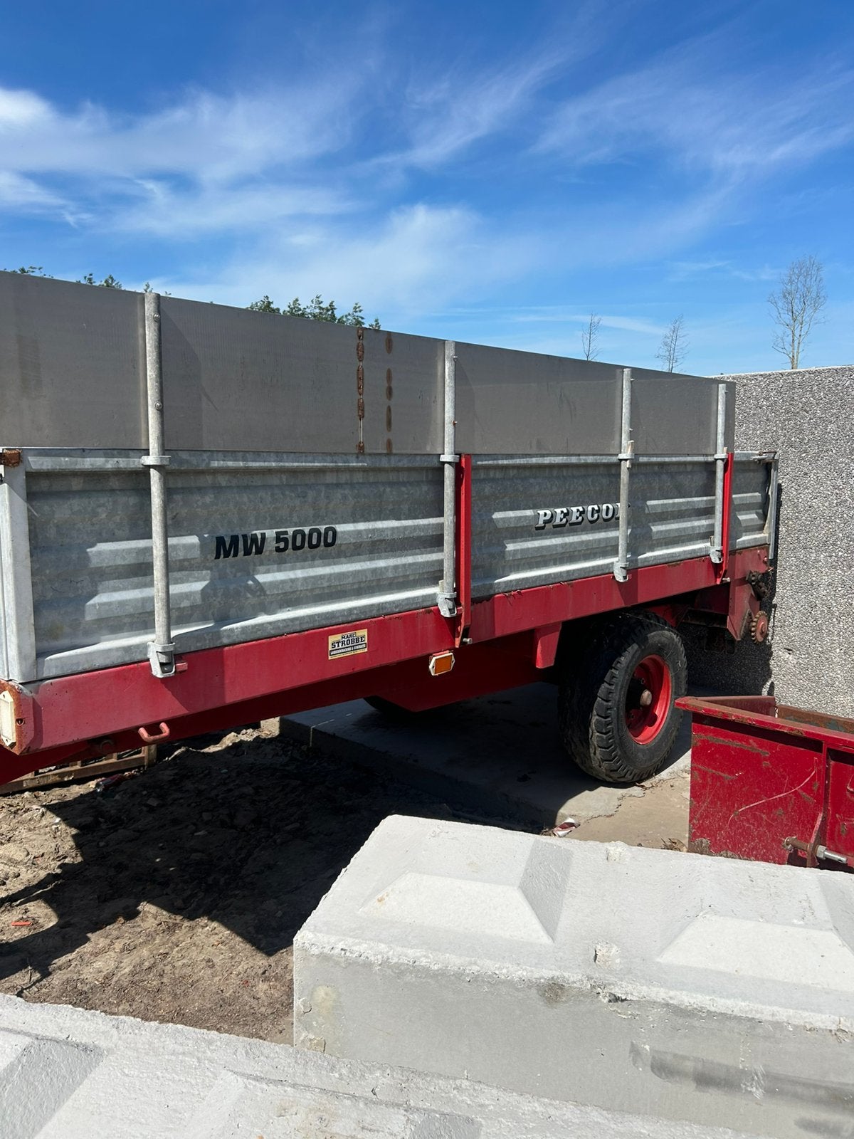 Camion à fumier Peecon, Articles professionnels, Enlèvement