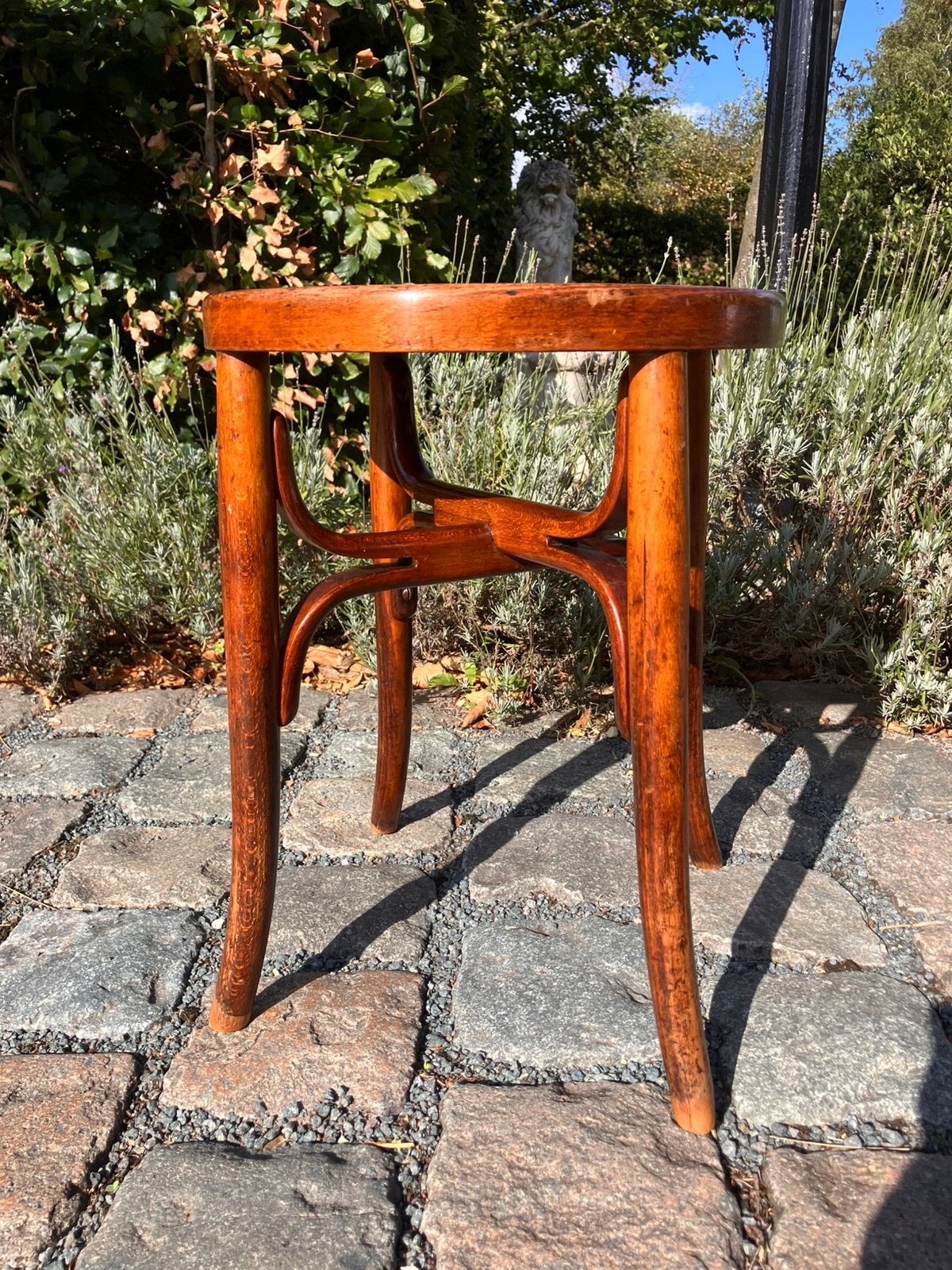 Vintage houten kruk van Cambier Frères !, Huis en Inrichting, Ophalen