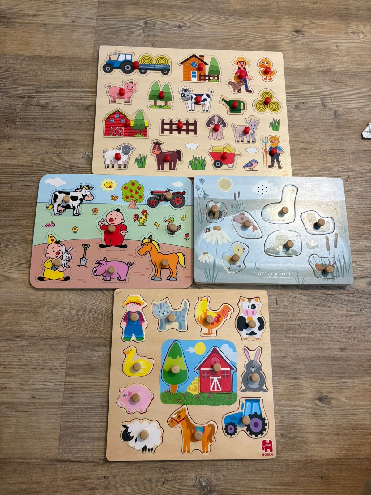 Lot houten insteekpuzzels, Ophalen, Zo goed als nieuw