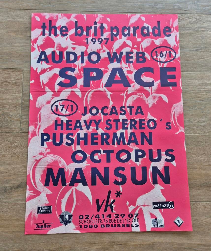 Affiche de concert The Brit Parade 1997 Royaume-Uni, Enlèvement ou Envoi, Comme neuf, Musique