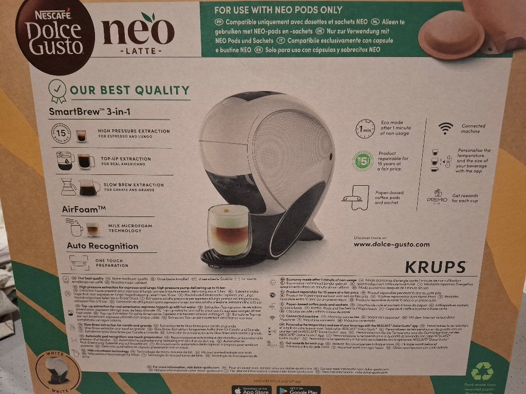 Krups Nescafé Dolce Gusto, Enlèvement, Neuf, Machine à espresso, Dosettes et capsules de café