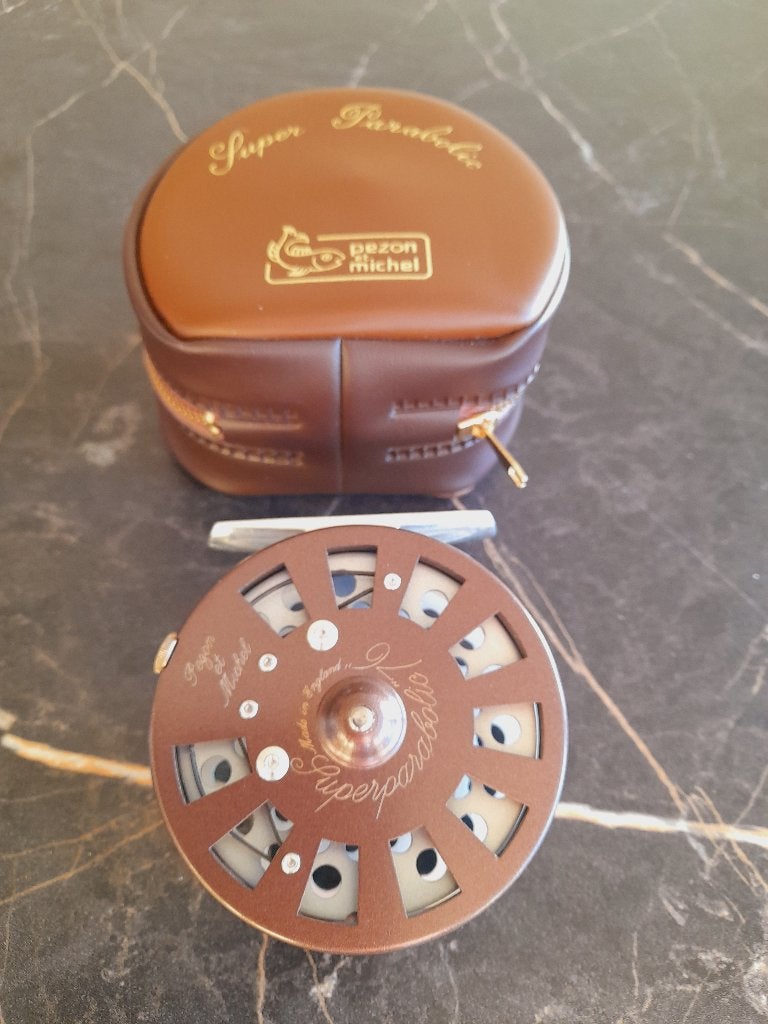Pezon & Michel vliegvisreel Superparabolic 76(made by Hardy), Ophalen of Verzenden, Zo goed als nieuw