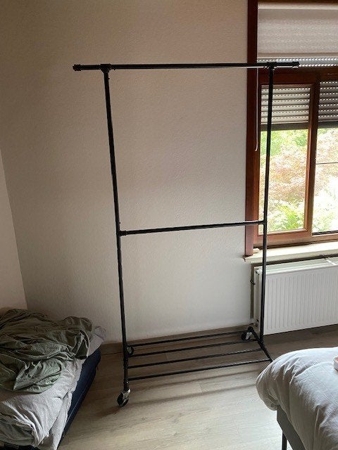 Dubbele kledingroede – Tringle à vêtements double, Enlèvement, Utilisé, Métal, 150 à 200 cm