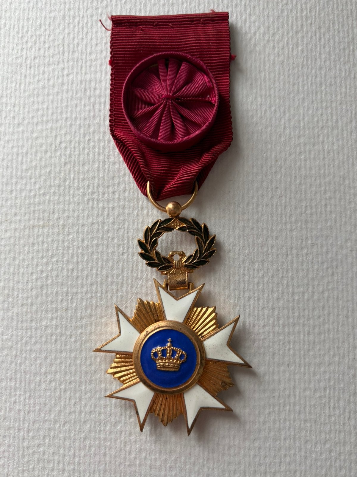 Officier des ordres de la Couronne, Collections, Objets militaires | Général, Enlèvement ou Envoi, Armée de terre, Ruban, Médaille ou Ailes