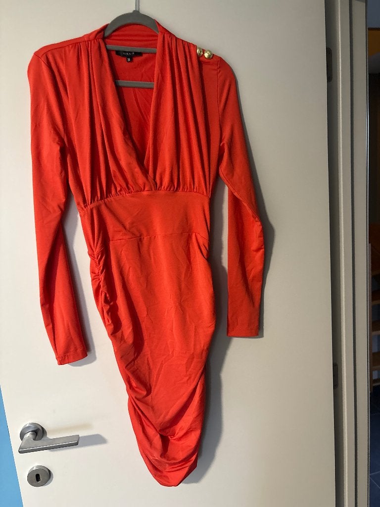 Nikkie kleed 36, Kleding | Dames, Oranje, Ophalen of Verzenden, Zo goed als nieuw, Nikkie