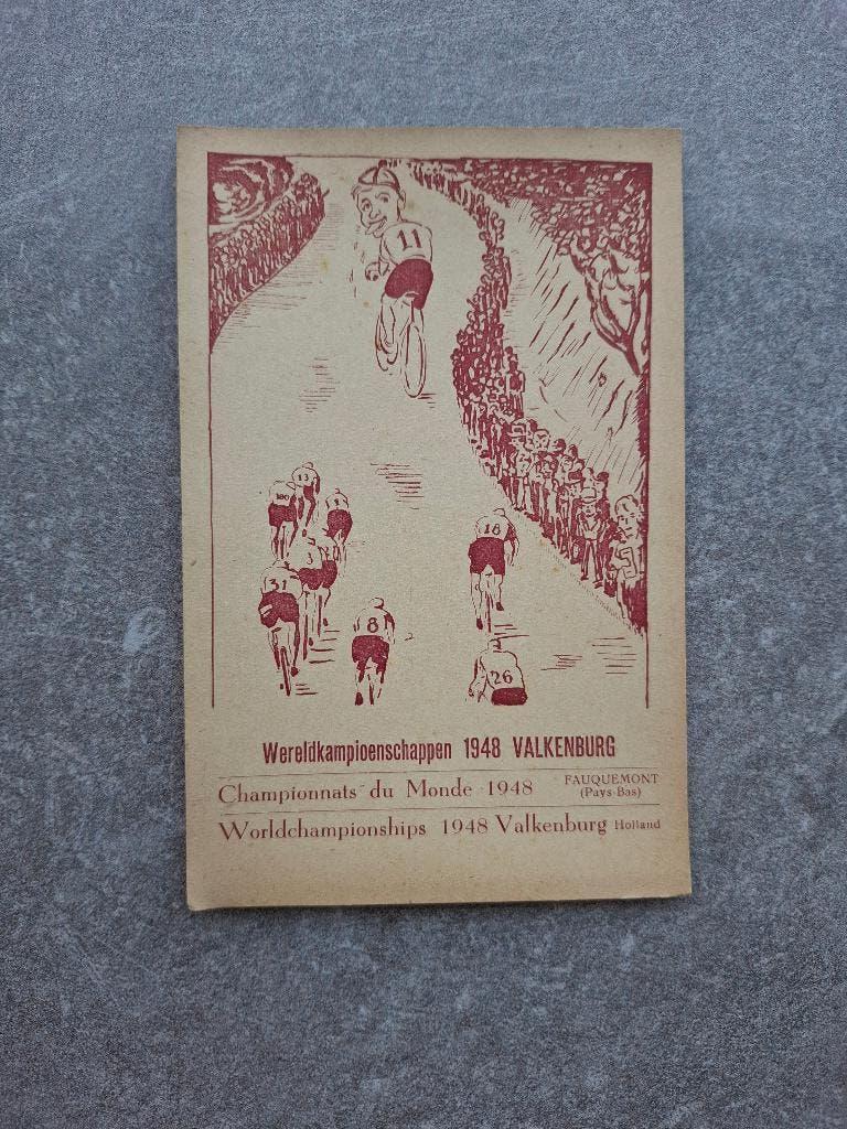 Championnats du monde de cyclisme 1948 - Valkenburg, Collections, Enlèvement ou Envoi, Utilisé, Cartes de joueur