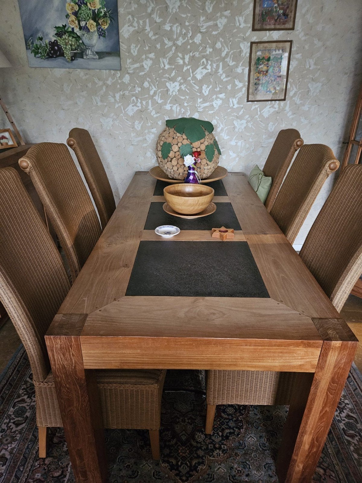 table avec 6 chaises, Enlèvement, Utilisé