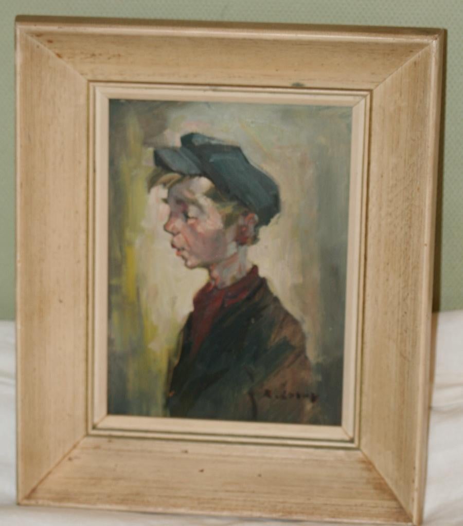 R. Colot ? Schilderij olie op paneel Gesigneerd, Antiek en Kunst, Ophalen of Verzenden
