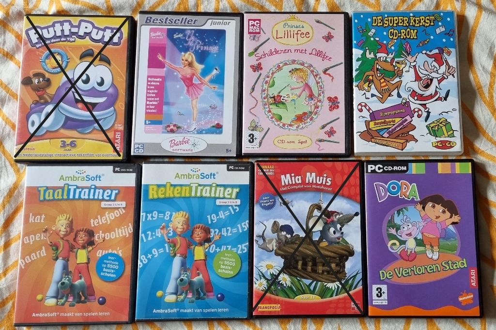 Pakket CD-roms - games en tools, Games en Spelcomputers, Games | Pc, Gebruikt, Avontuur en Actie, Eén computer, Ophalen