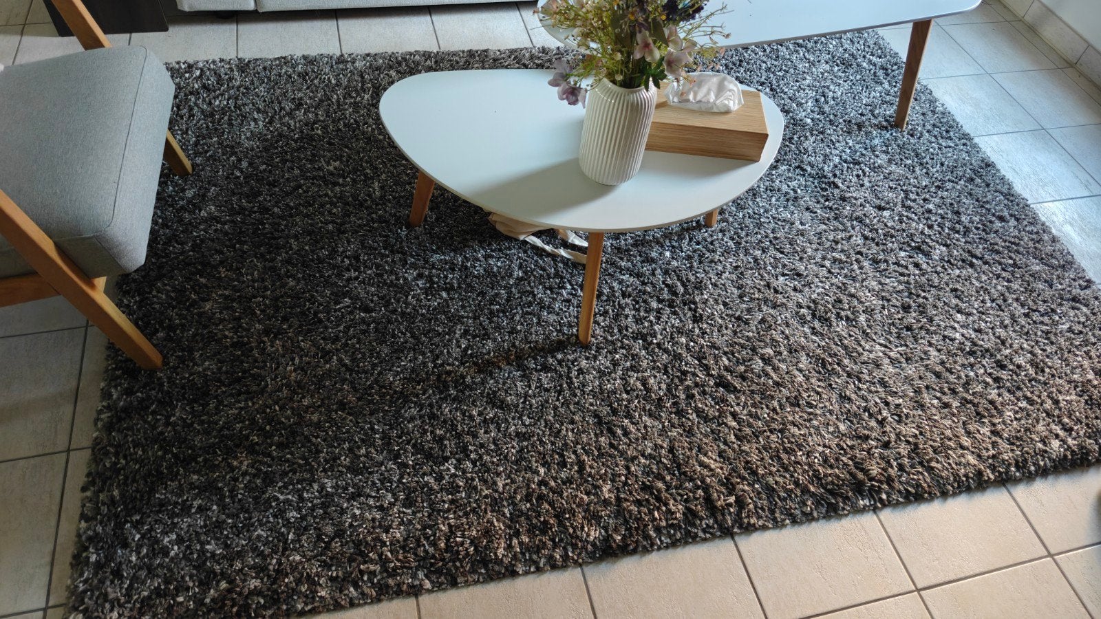 Tapijt hoogpolig, Maison & Meubles, Noir, 200 cm ou plus, 150 à 200 cm, Enlèvement