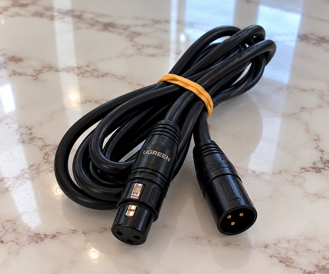 Câble XLR UGREEN – Pour table de mixage – Noir, Enlèvement