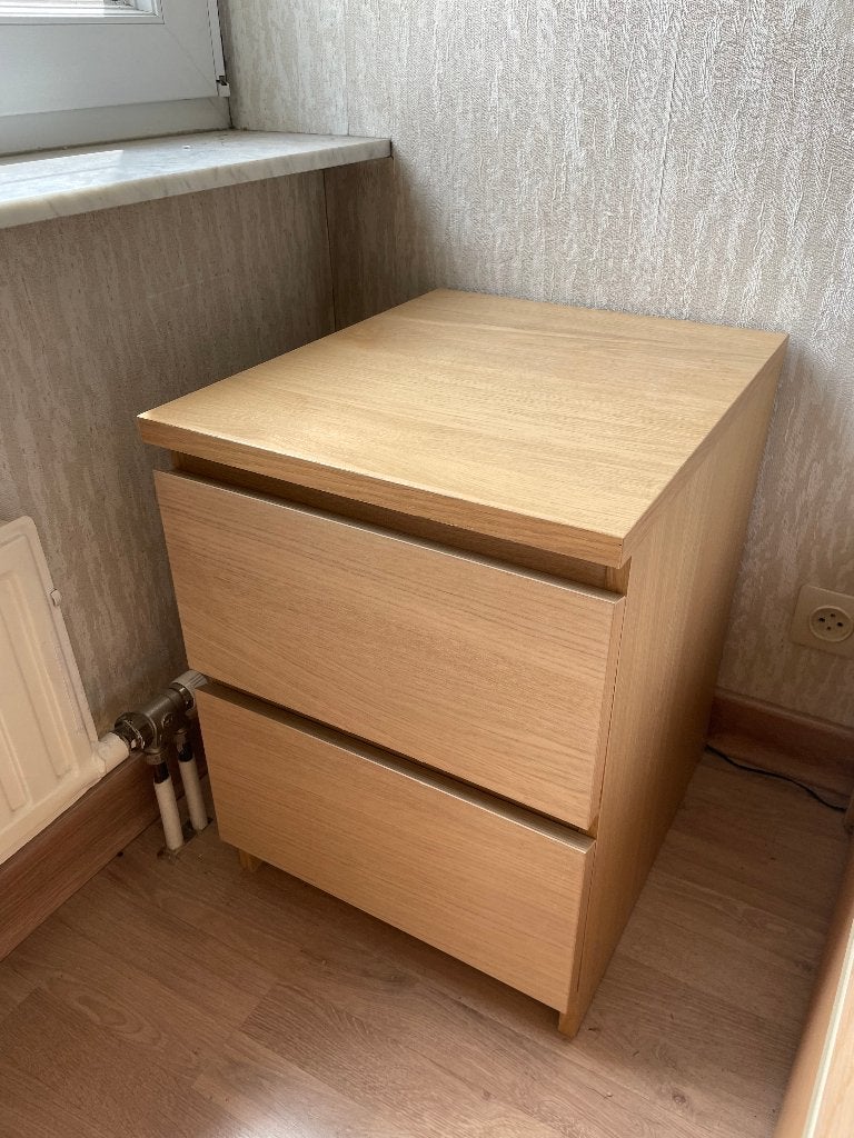 2 tables de chevet/tables de chevet IKEA, Comme neuf, Moins de 45 cm, Enlèvement, 55 à 70 cm