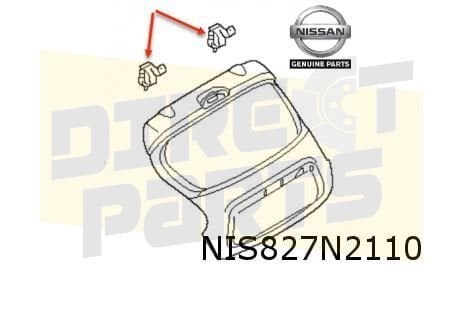 Nissan Micra achterklep scharnier L/R (K14FR) (4/17-) Origin, Auto-onderdelen, -, Nieuw, Ophalen of Verzenden, Achter