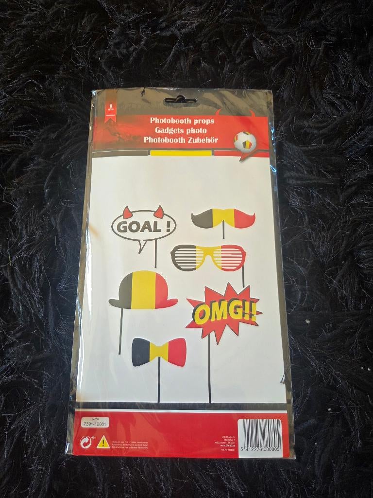 Lot de 6 gadgets pour photo " Diables Rouges", Hobby & Loisirs créatifs, Enlèvement, Neuf, Autres types