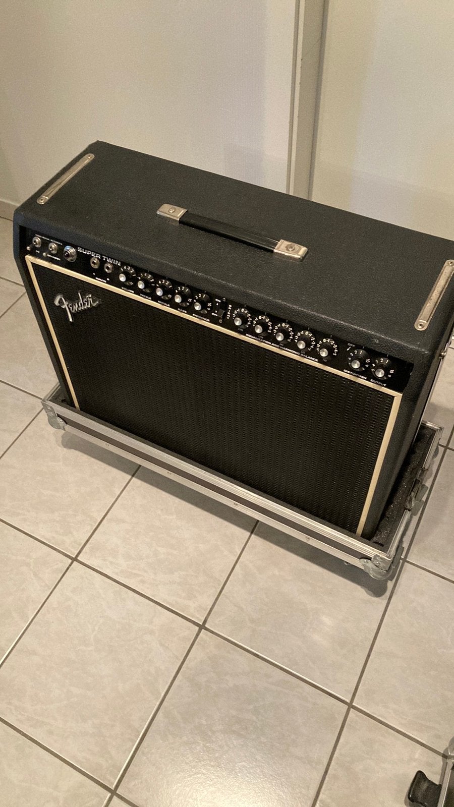 RARE! FENDER SUPER TWIN BLACK -FACE, Enlèvement, Comme neuf, Guitare, 100 watts ou plus