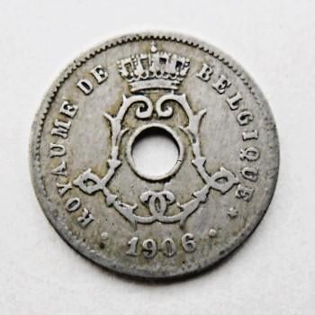 Monnaie 5 centimes 1906 Léopold II, Envoi, Autre, Monnaie en vrac