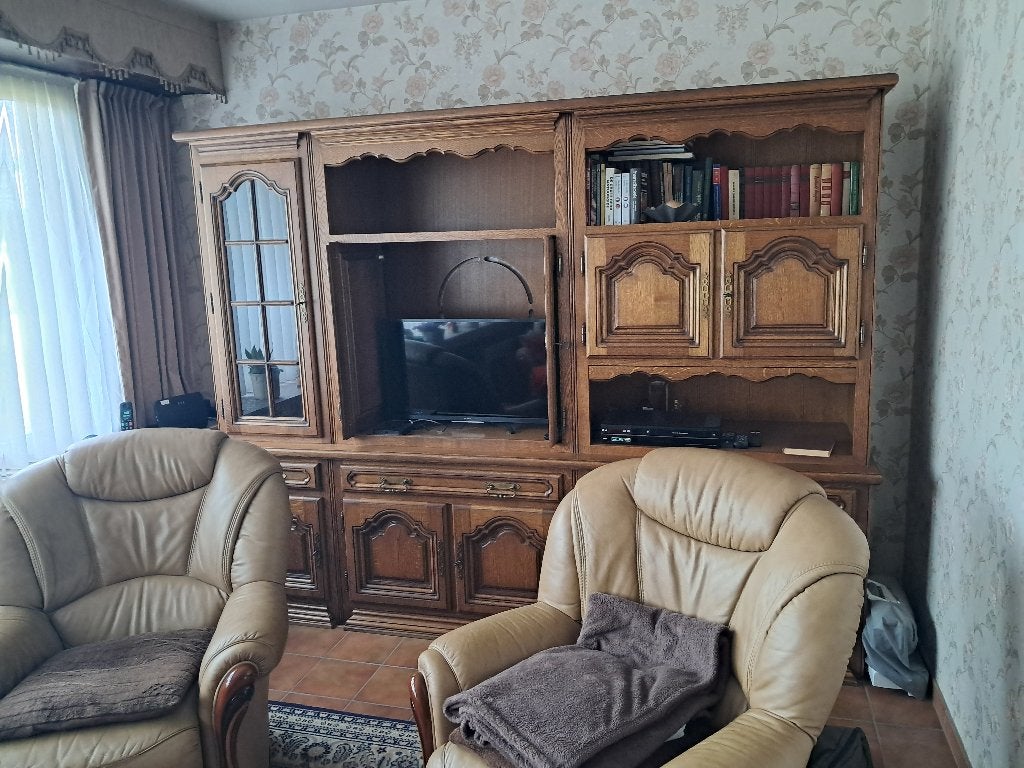 wandkast, Ophalen, Gebruikt, Met deur(en), Eikenhout
