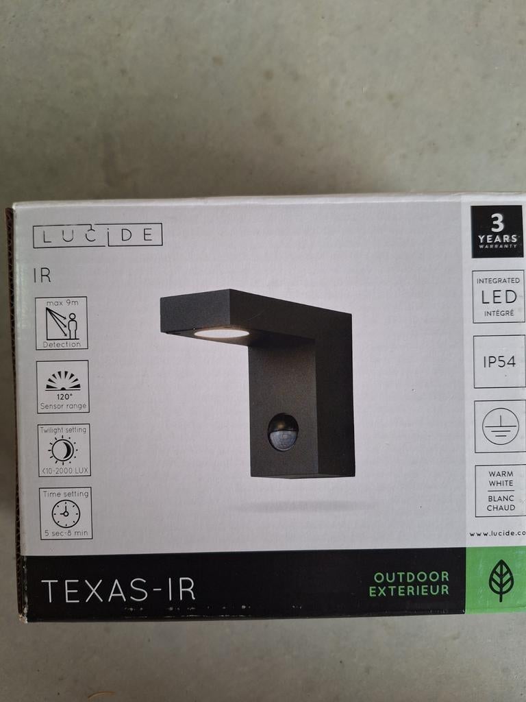 Lampe d'extérieur Lucide avec capteur, Maison & Meubles, Enlèvement, Neuf