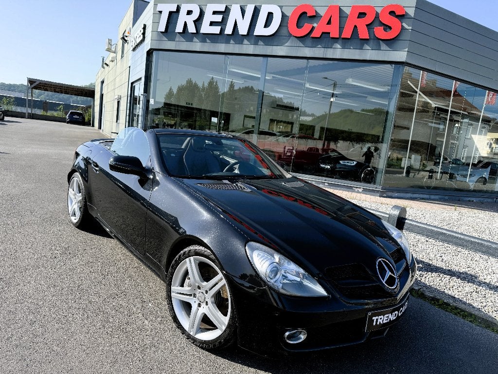MERCEDES SLK 200 KOMPRESSOR  CUIR AUT AMG CAPAV/AR NAVI, Autos, Achat, 135 kW, Entreprise, Noir