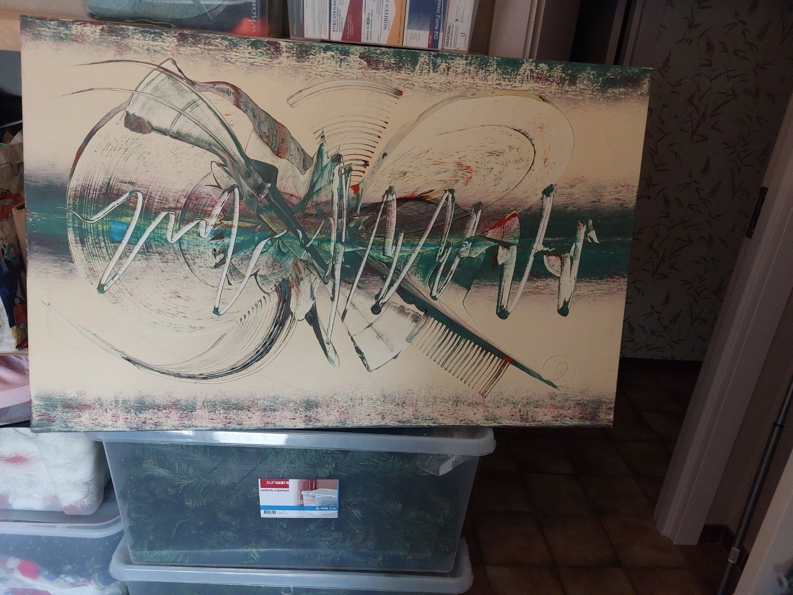 Schilderij op doek, Muziek en Instrumenten, Overige Muziek en Instrumenten, Ophalen