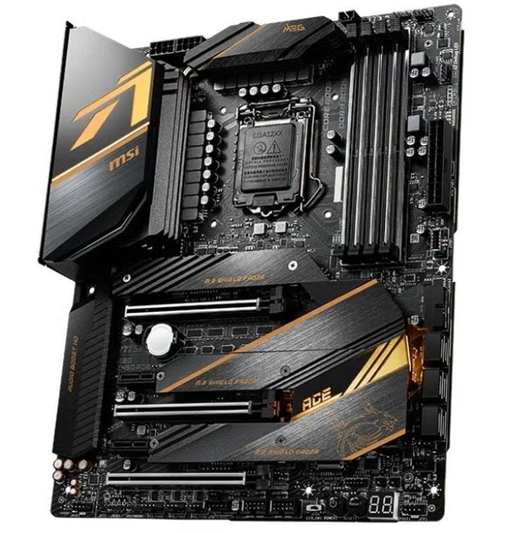 MSI MEG Z490 Ace Gaming met Socket LGA 1200, Ophalen of Verzenden, Gebruikt
