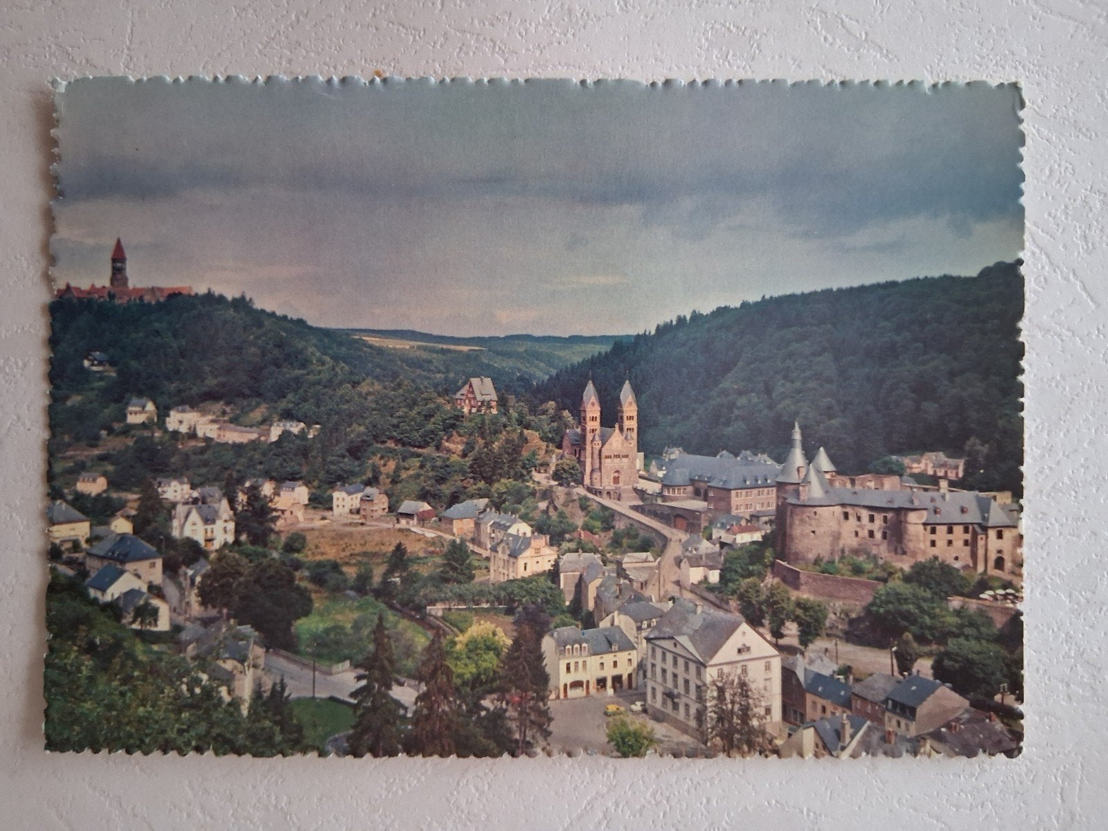 postkaart Panorama van Clervaux, Ophalen of Verzenden