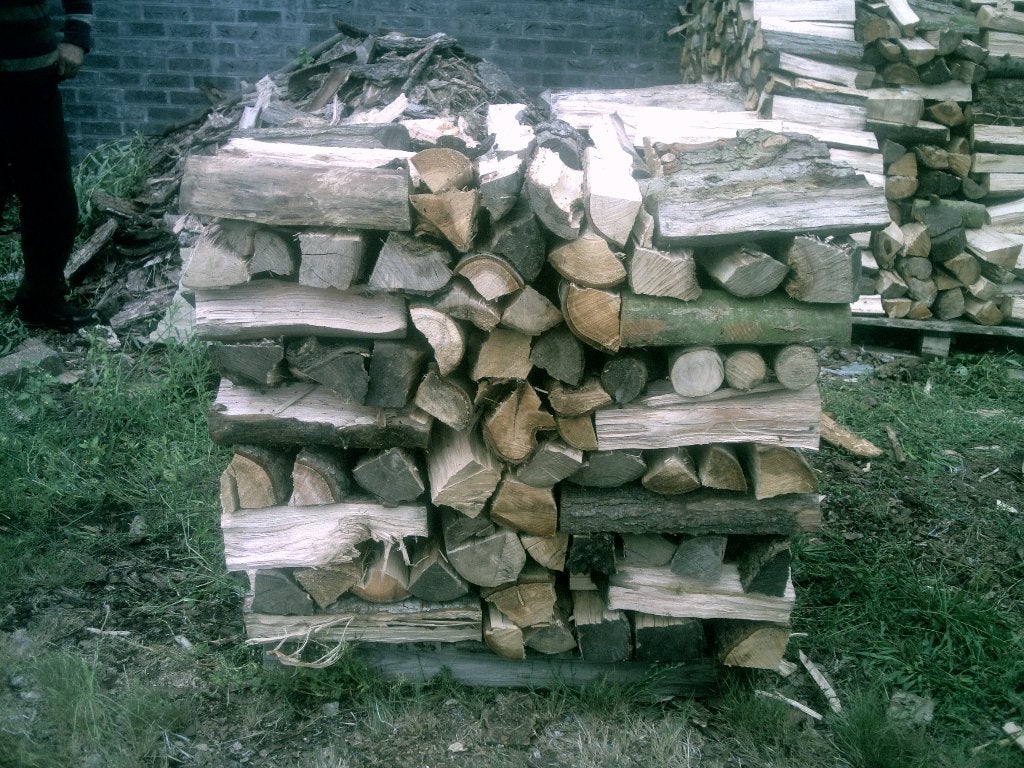 Brandhout den droog, Tuin en Terras, Brandhout, Minder dan 3 m³, Ophalen, Overige houtsoorten, Blokken