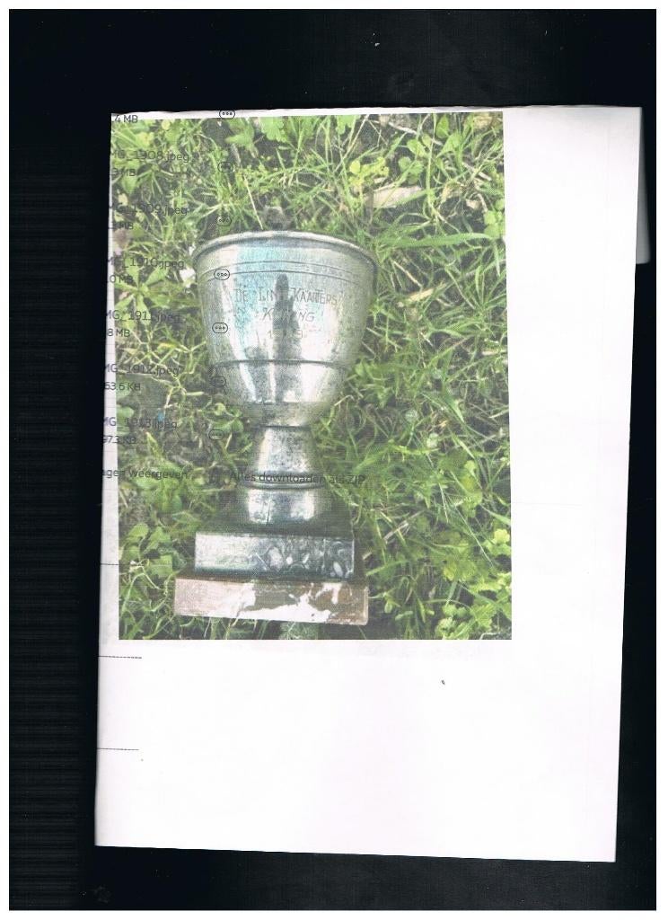 OUDE TROFEE BEKER RODEA 1957, Verzenden, Gebruikt, Overige typen