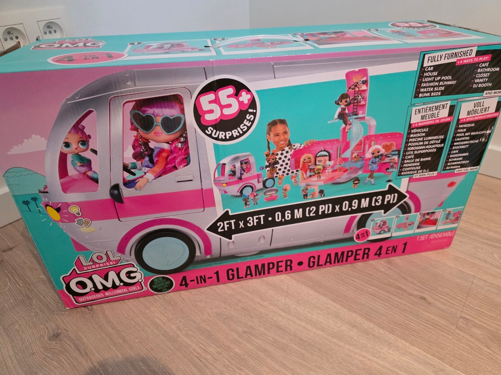 L.O.L. Surprise Glamper 4 in 1 met 3 poppen, Ophalen of Verzenden, Zo goed als nieuw, Accessoires