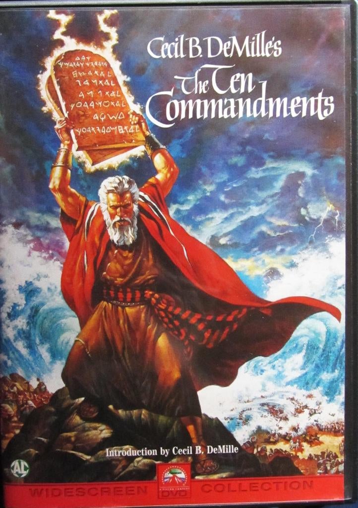 DVD HIST. THE TEN COMMANDMENTS -CHARLTON HESTON-YUL BRUNNER, Cd's en Dvd's, Alle leeftijden, Ophalen of Verzenden, Zo goed als nieuw