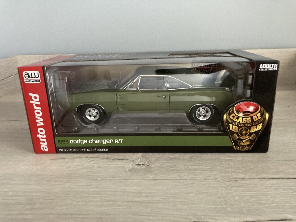 '68 Dodge Charger 1/18 Autoworld, Enlèvement ou Envoi, Comme neuf, Voiture, Autres marques