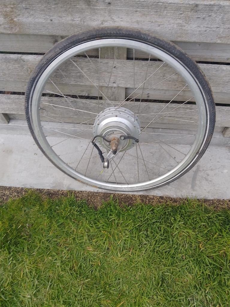 Elektrisch achterwiel, Fietsen en Brommers, Fietsonderdelen, Gebruikt, Aluminium, Ophalen, Elektrische fiets
