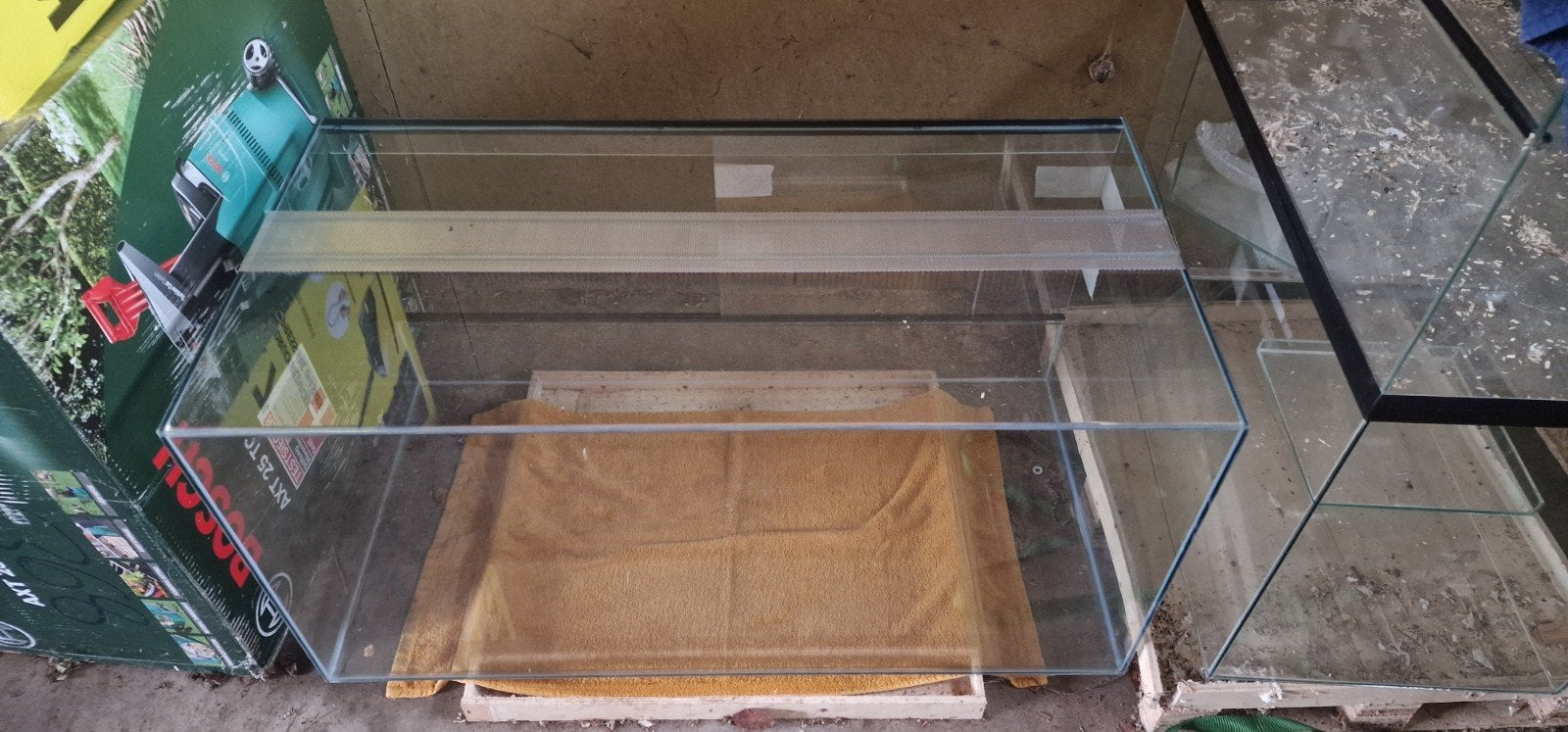 Groot Glazen Terrarium, Dieren en Toebehoren, Ophalen, Zo goed als nieuw, Terrarium of Paludarium