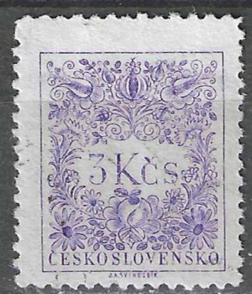 Tchécoslovaquie 1954 - Yvert 90TX - Timbre fiscal type  (ST), Timbres & Monnaies, Timbres | Europe | Autre, Envoi, Affranchi