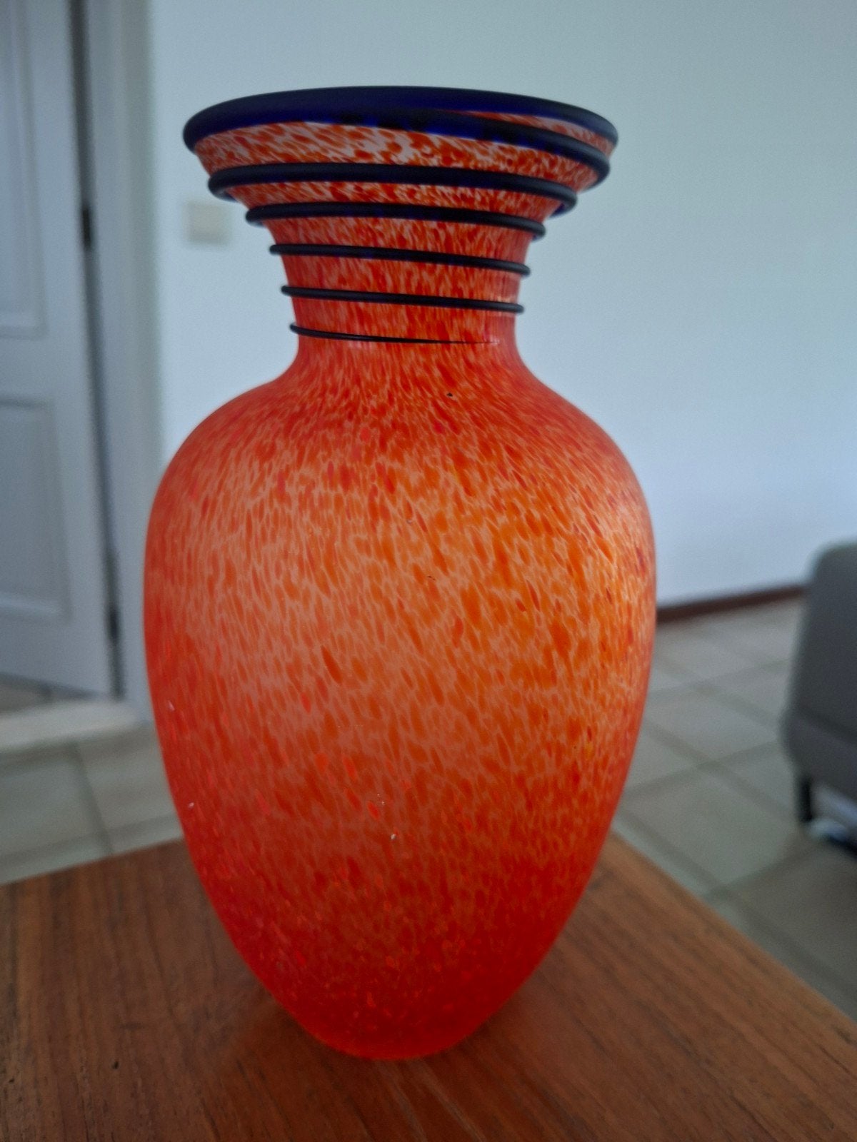 Artglas spaghetti vaas, Ophalen